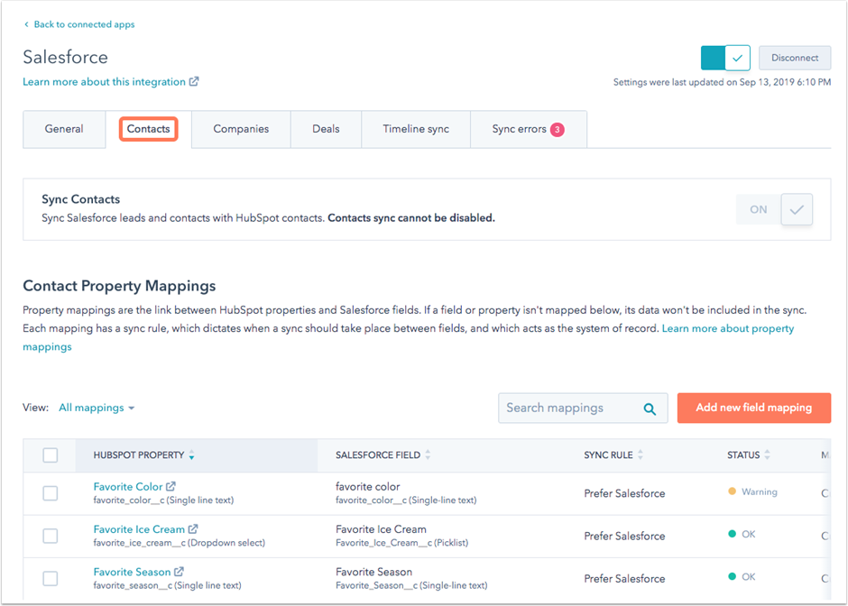image 17 How to map HubSpot properties to Salesforce fields