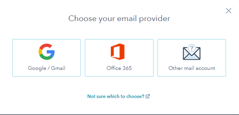 choose email provider